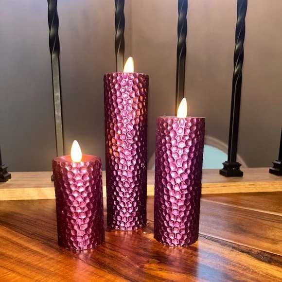 luminara flameless candles set of 3 - Picture 2 of 5